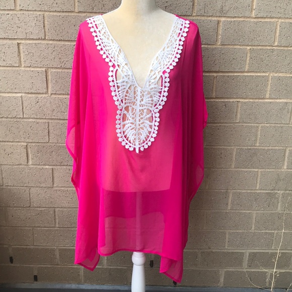 Plus Sz caftan style cover up - Picture 3 of 4